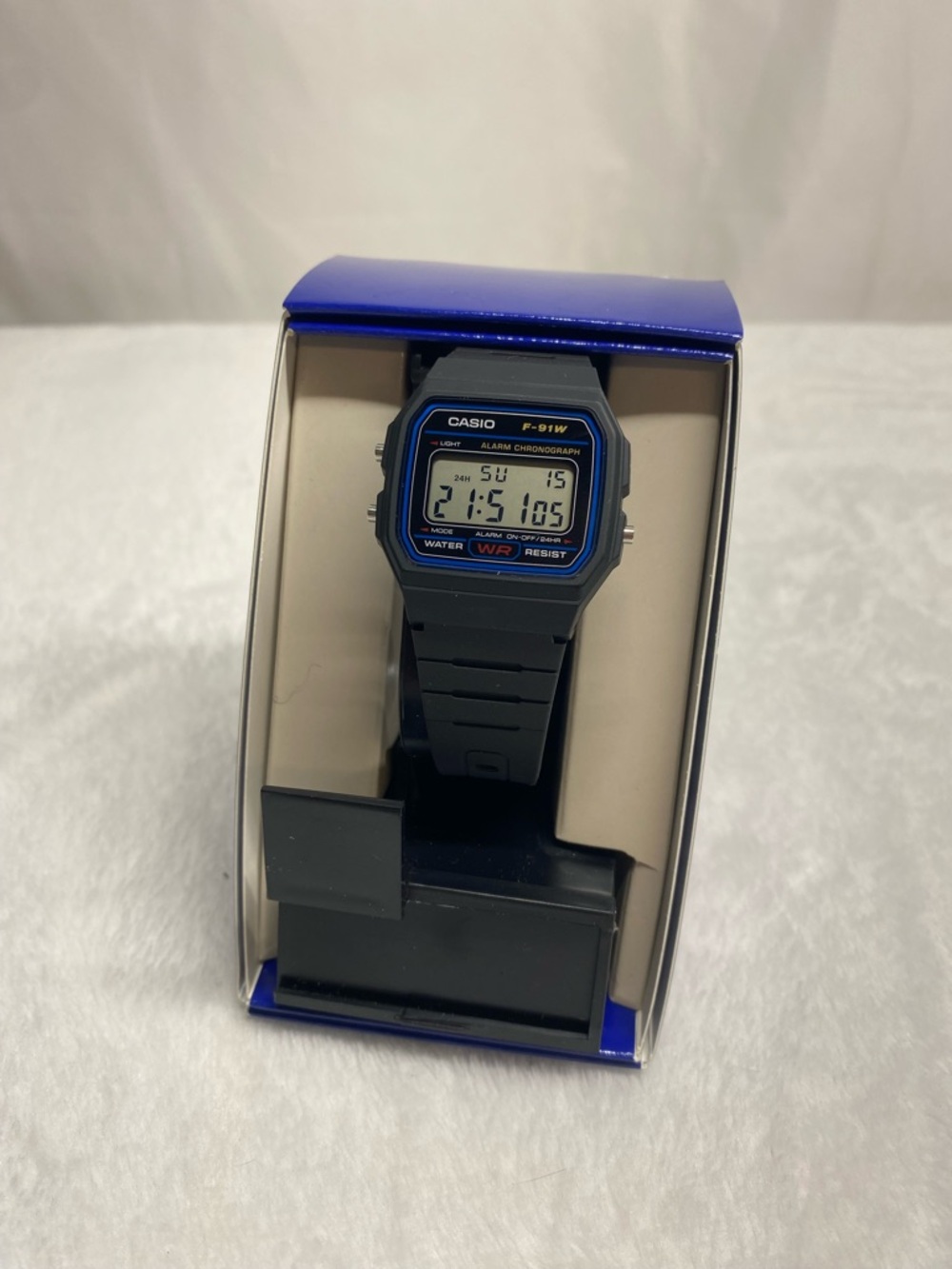 Casio F-91w Watch With Box And Booklet Great Condition